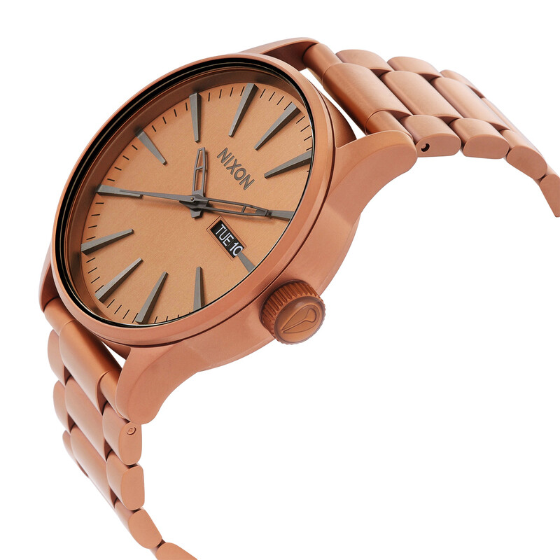Nixon Sentry SS Quartz Copper Dial Men's Watch A356-3165-00