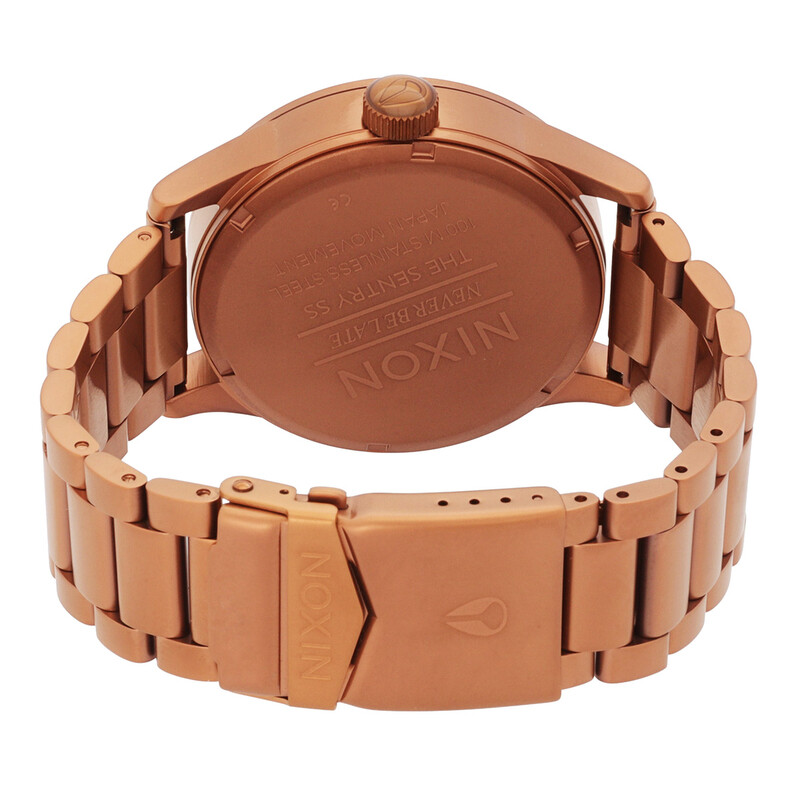 Nixon Sentry SS Quartz Copper Dial Men's Watch A356-3165-00