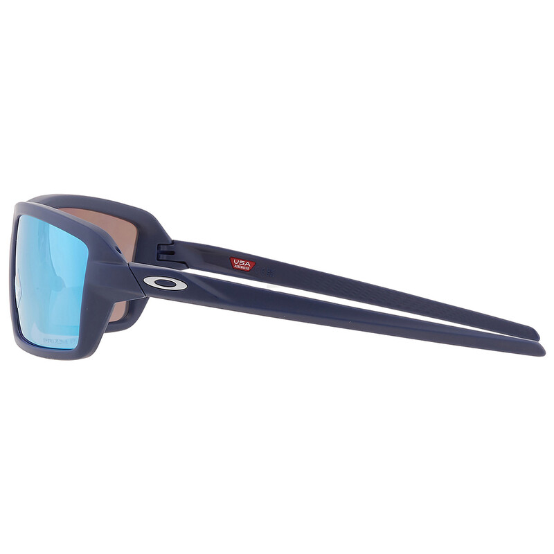 Oakley Cables Prizm Deep Water Polarized Wrap Men's Sunglasses