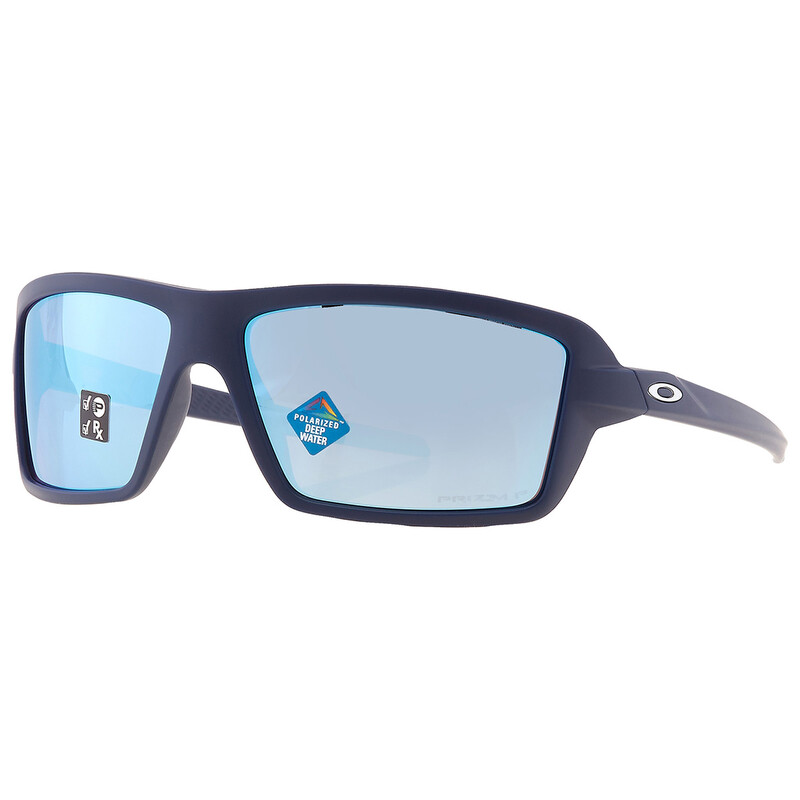 Oakley Cables Prizm Deep Water Polarized Wrap Men's Sunglasses