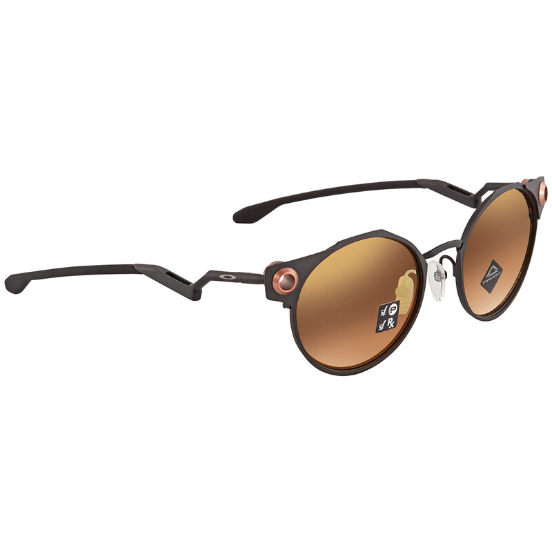 Oakley Deadbolt Prizm Rose Gold Round Titanium Men's Sunglasses