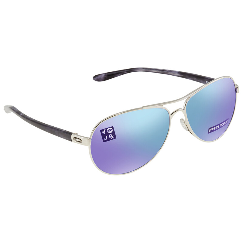 Oakley Feedback Prizm Sapphire Polarized Pilot Ladies Sunglasses