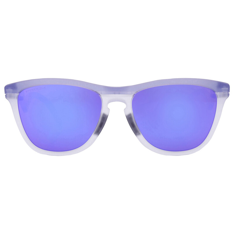OAKLEY ゴーグル ホワイト 紫レンズ Oakley Frogskins Hybrid Prizm Violet Square Men's Sunglasses