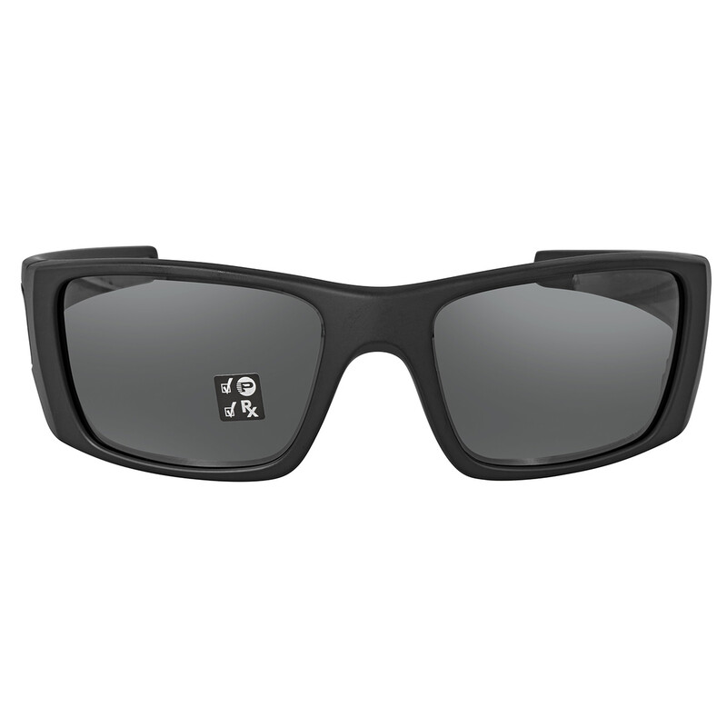 Oakley Fuel Cell Polarized Black Iridium Wrap Men's Sunglasses