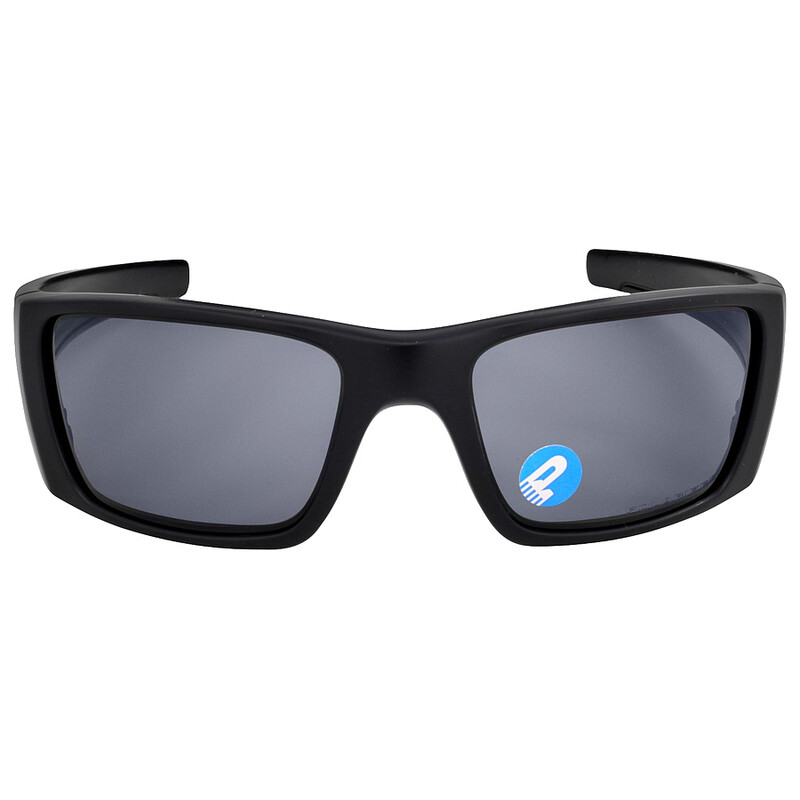 Oakley Fuel Cell Grey Polarized Wrap Men's Sunglasses OO9096