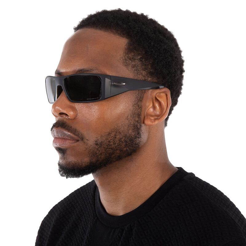 Oakley Heliostat Prizm Black Polarized Wrap Men's Sunglasses