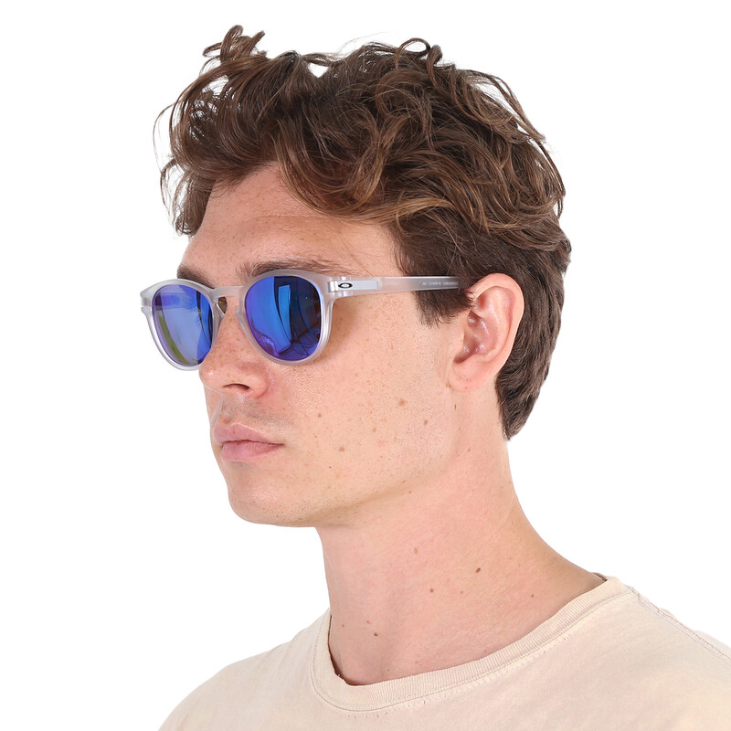 Oakley Latch Prizm Sapphire Polarized Round Men's Sunglasses