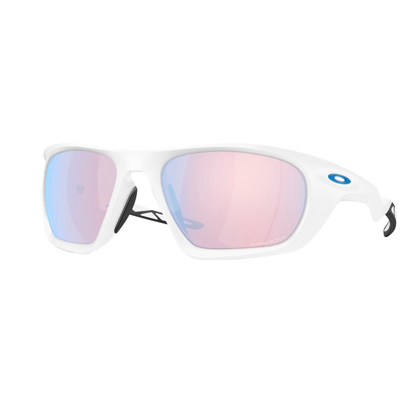 Oakley Lateralis Prizm Snow Sapphire Pink Mirror Wrap Men's