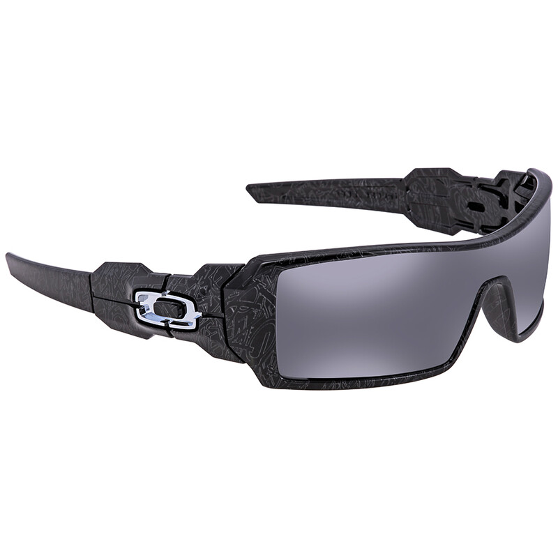 Oakley Oil Rig Black Iridium Rectangular Men's Sunglasses 0OO9081
