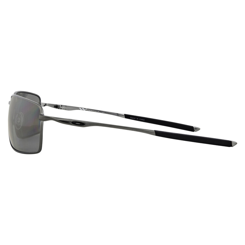 Oakley Square Wire Polarized Grey Rectangular Men's Sunglasses