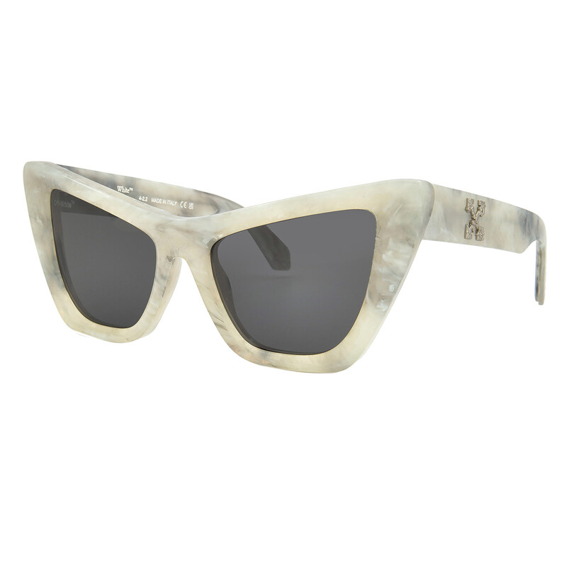 Off-White Edvard Grey Cat Eye Ladies Sunglasses OERI045 0807 57