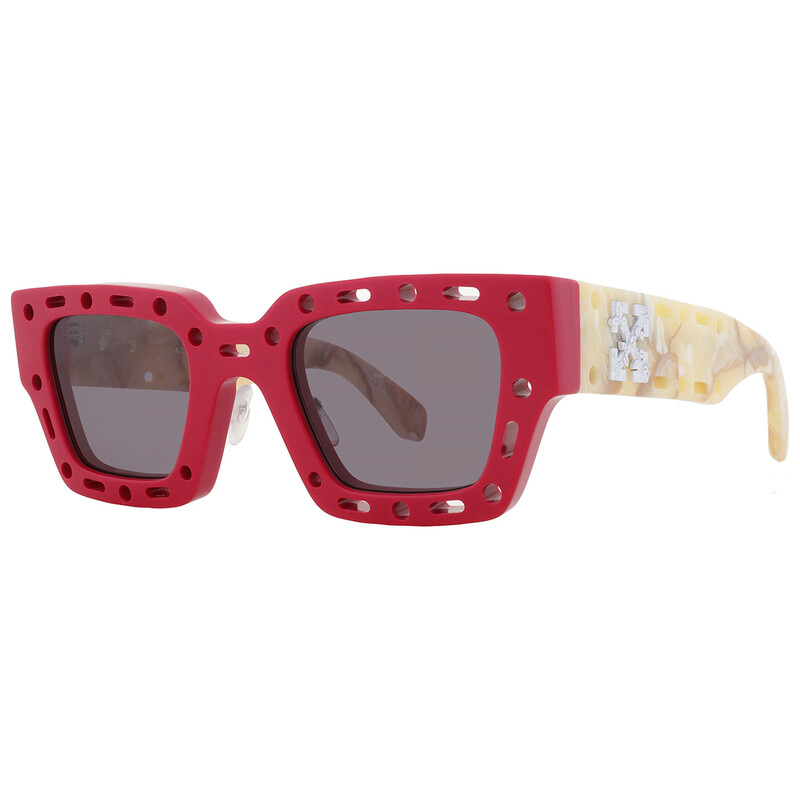 Off-White Mercer Full Smoke Square Unisex Sunglasses OERI026  display picture 1