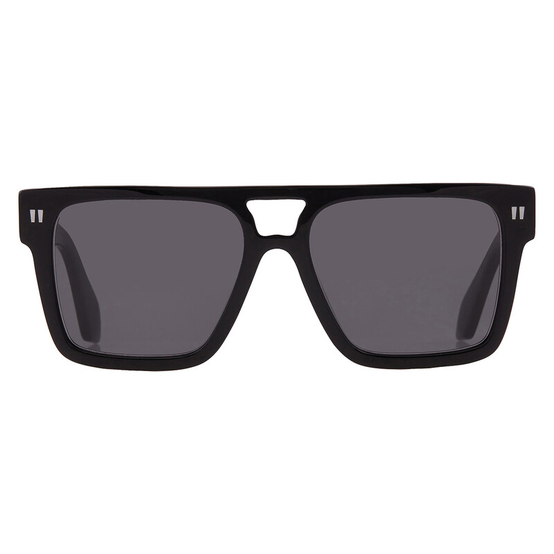 Off-White サングラス 4.1.1 ブラック Off-White SPRINGFIELD Dark Grey Square Unisex Sunglasses OERI133