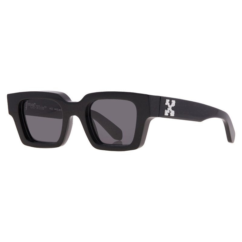 Off-White VIRGIL Dark Grey Square Unisex Sunglasses OERI126 1007