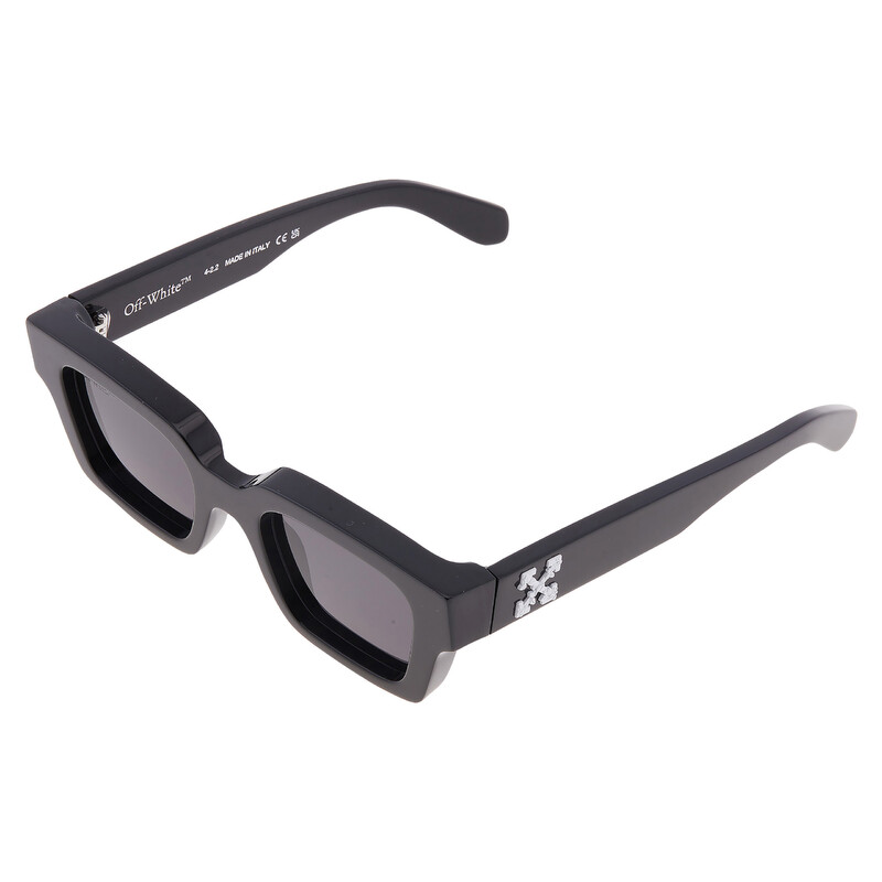 Off-White VIRGIL Dark Grey Square Unisex Sunglasses OERI126 1007