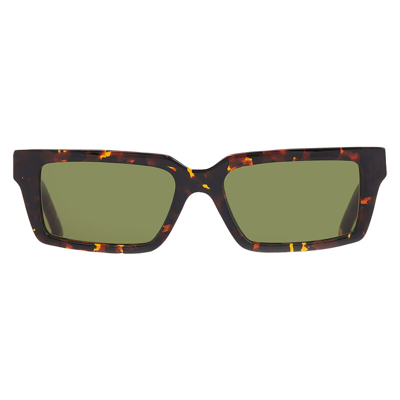 Off-White WARREN Green Rectangular Unisex Sunglasses OERI13A 6055