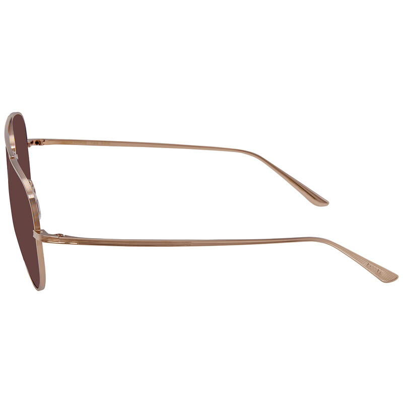 Oliver Peoples The Row Casse Burgundy Pilot Unisex Sunglasses