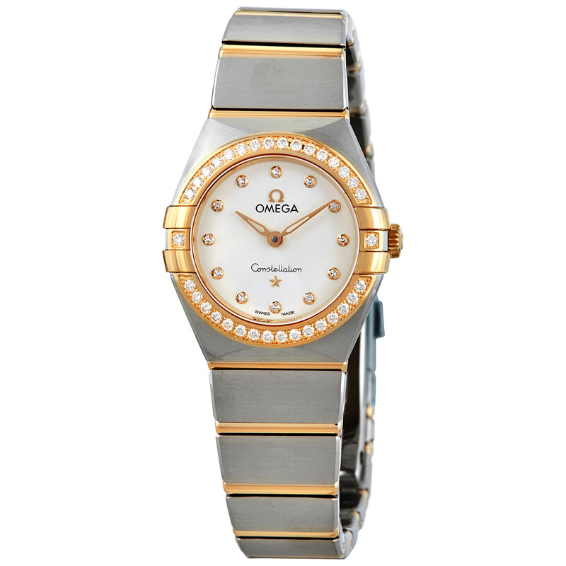 Omega Constellation Quartz Diamond Silver Dial Ladies Watch 131.25