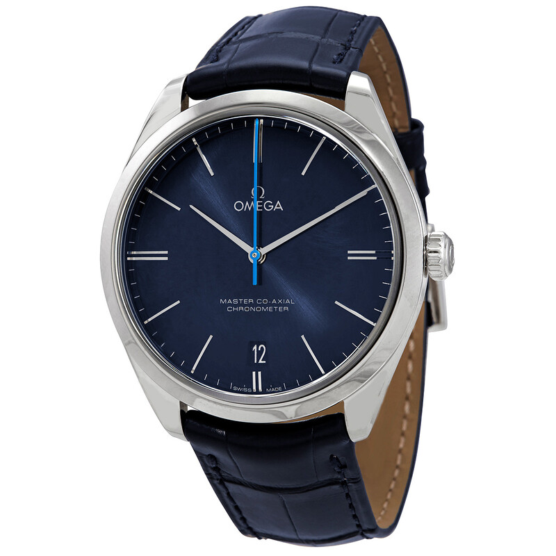 Omega De Ville Hand Wind Chronometer Blue Dial Men's Watch 432.13