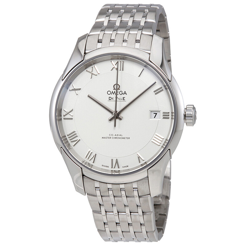 Omega De Ville Hour Vision White Dial Stainless Steel Men's