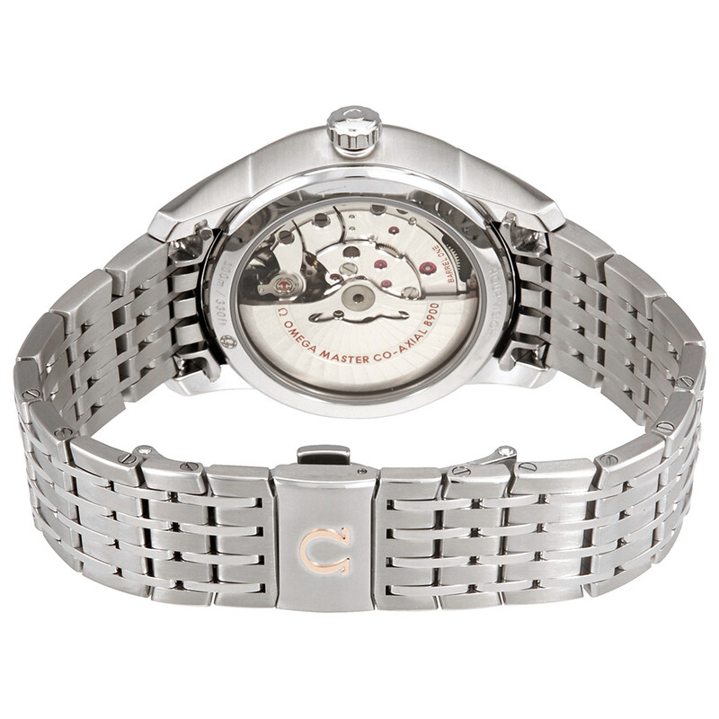 Omega De Ville Hour Vision White Dial Stainless Steel Men's