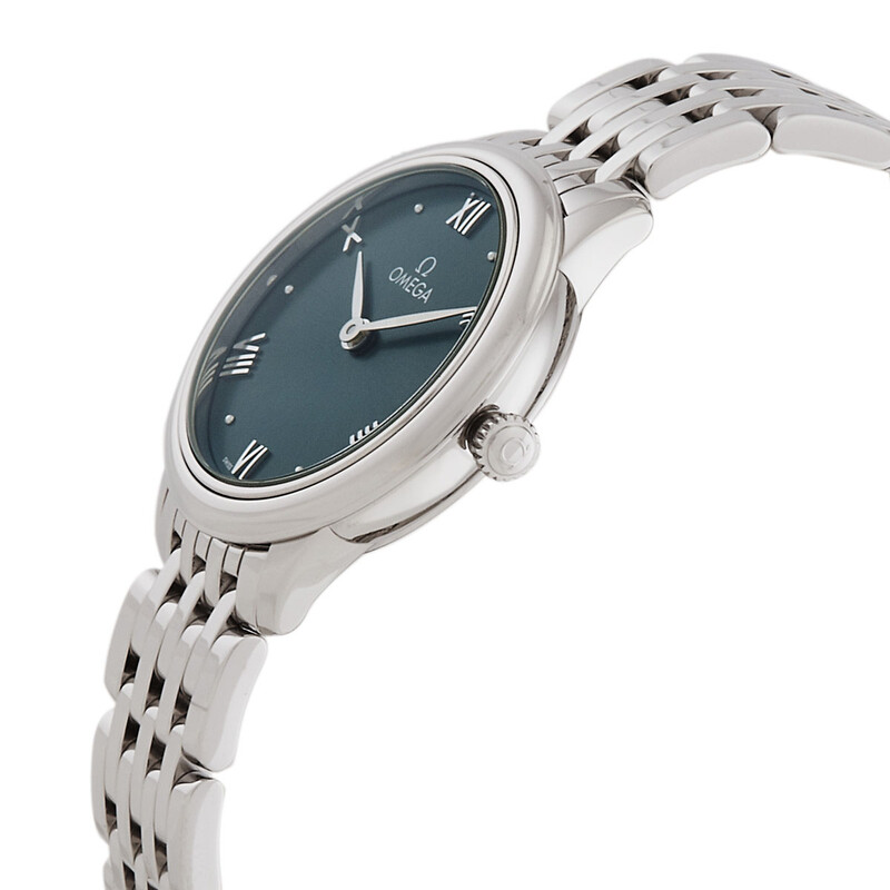 Omega De Ville Quartz Green Dial Ladies Watch 434.10.28.60.10.001