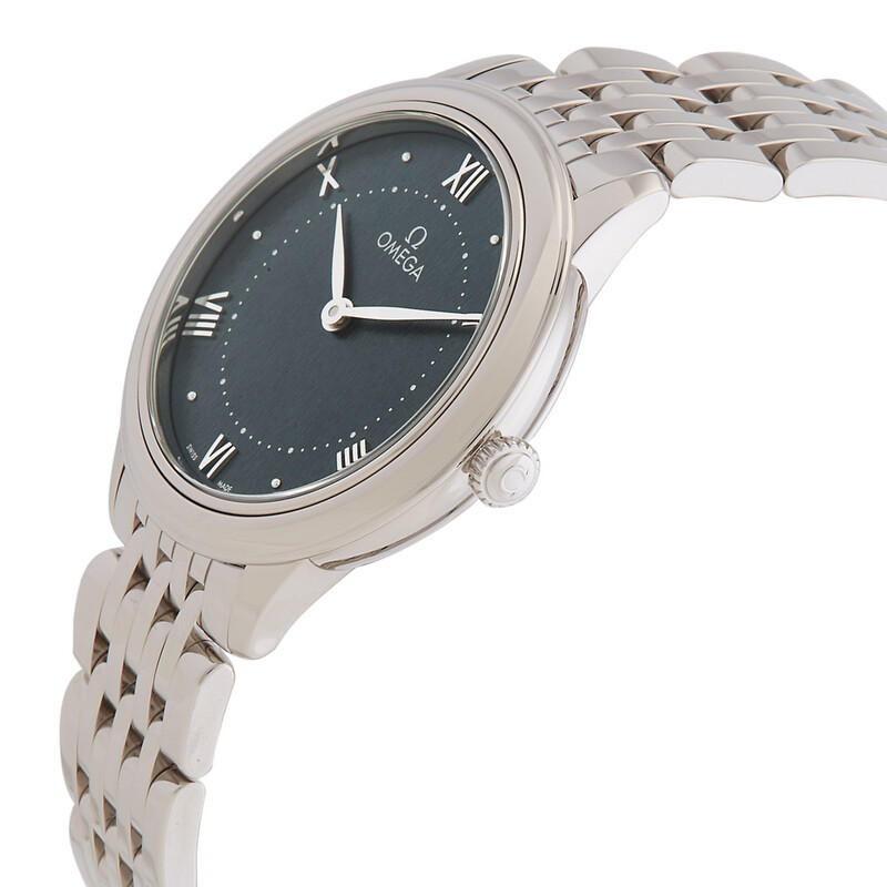 Omega De Ville Quartz Green Dial Ladies Watch 434.10.30.60.10.001