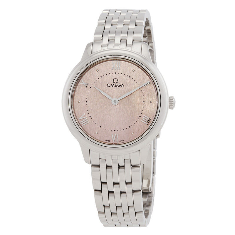 Omega De Ville Quartz Rose Silvery Dial Ladies Watch 434.10.30.60