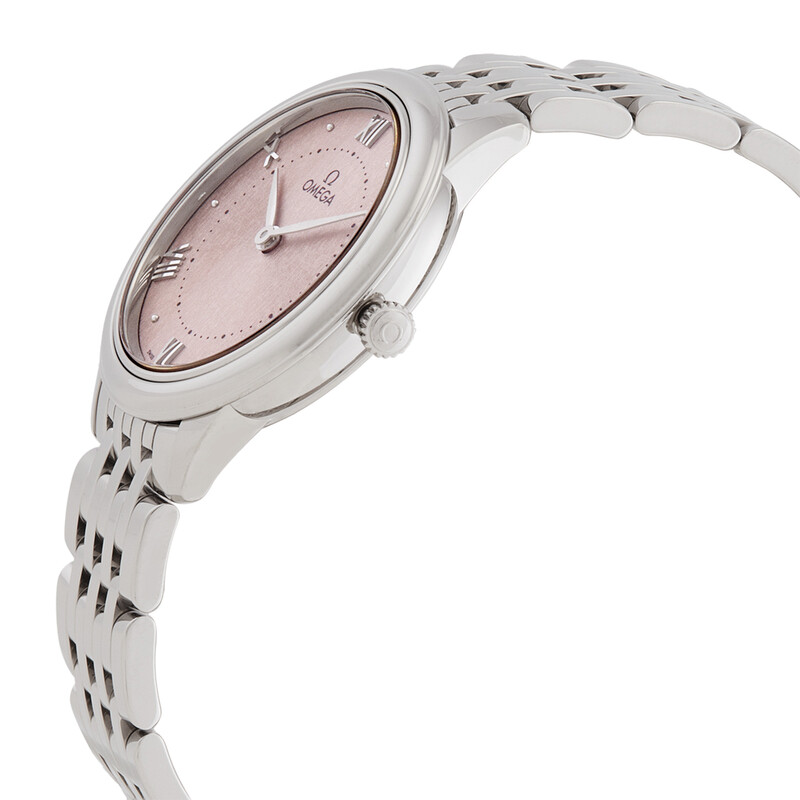 Omega De Ville Quartz Rose Silvery Dial Ladies Watch 434.10.30.60