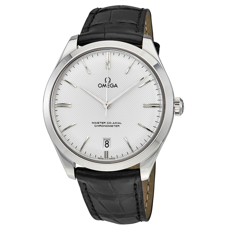 Omega De Ville Tresor Silver Dial 18k White Gold Men's Watch