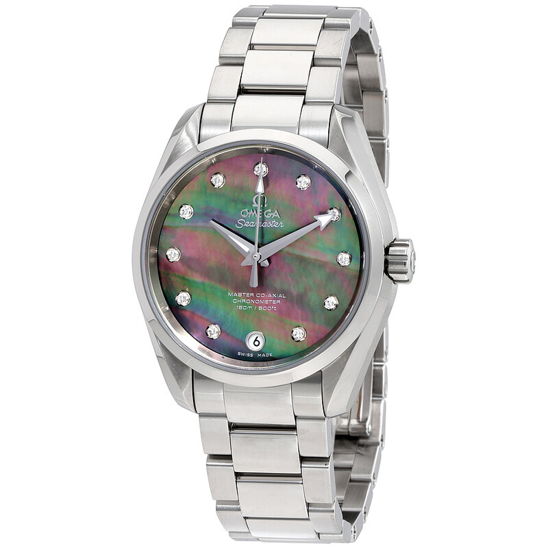 Omega Seamaster Aqua Terra Automatic Black Mother of Pearl Diamond
