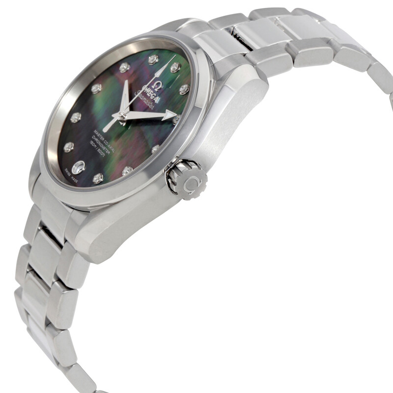 Omega Seamaster Aqua Terra Automatic Black Mother of Pearl Diamond