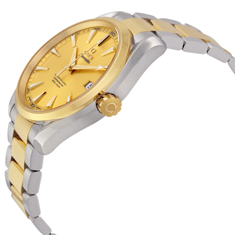 Omega Seamaster Aqua Terra Champagne Dial Stainless Steel and 18kt