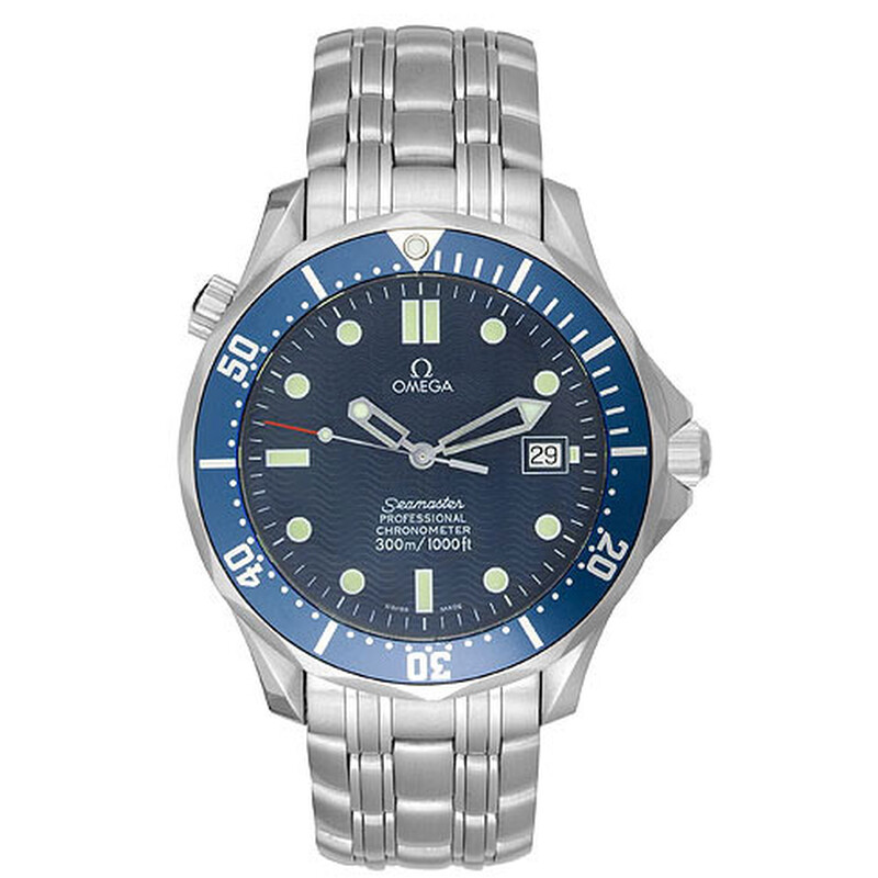 ス*ー様 GW割！動作良好25年12月OH済　OMEGA Seamaster 自 Omega Seamaster Automatic Blue Dial Men's Watch 2531.80 - Watches