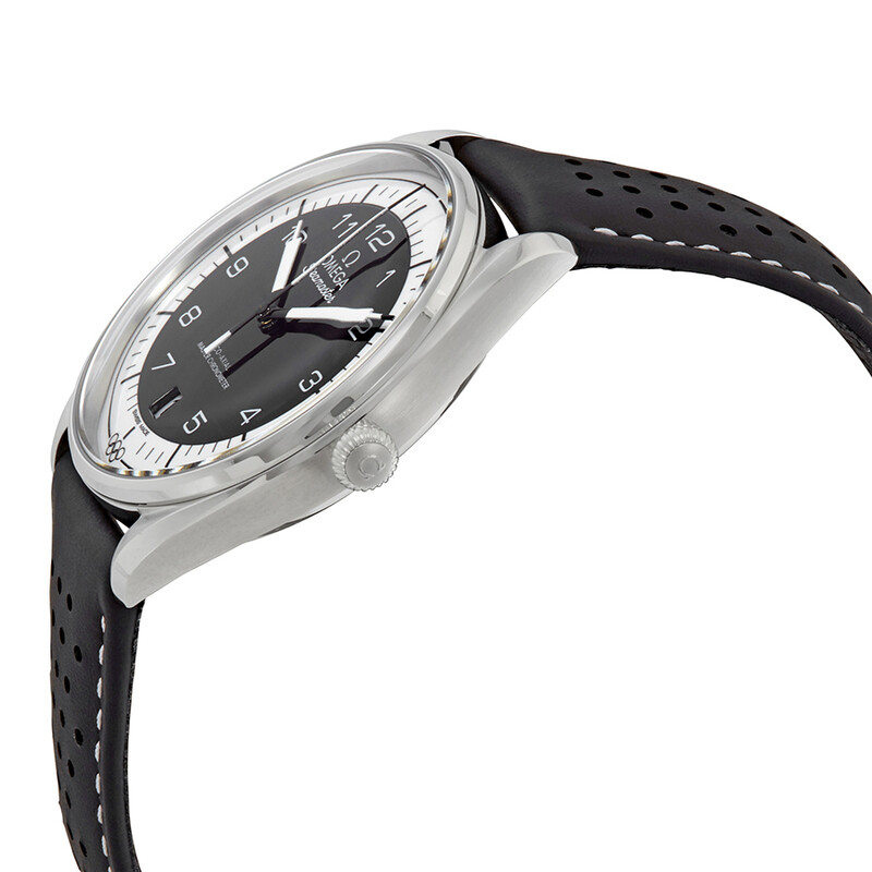 Omega Seamaster Olympic Timekeeper Automatic Black Leather Men's