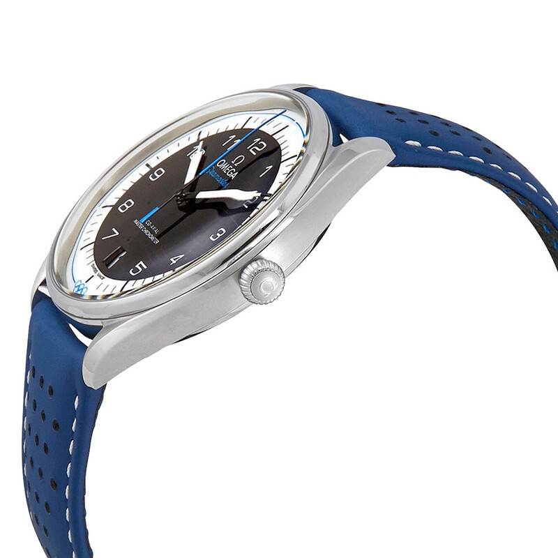 Omega Seamaster Olympic Timekeeper Automatic Blue Leather Men's