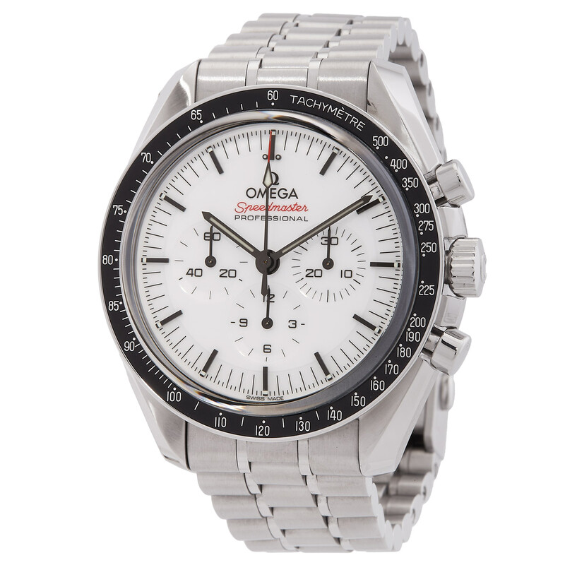 オメガスピードマスター310.30.42.50.04.001 白 Omega Speedmaster Chronograph Hand Wind White Dial Men's Watch