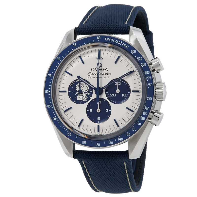 時計 OMEGASwatchSpeedmaster MoonwatchSNOOP Omega Speedmaster Chronograph Hand Wind Silver Dial Men's Watch