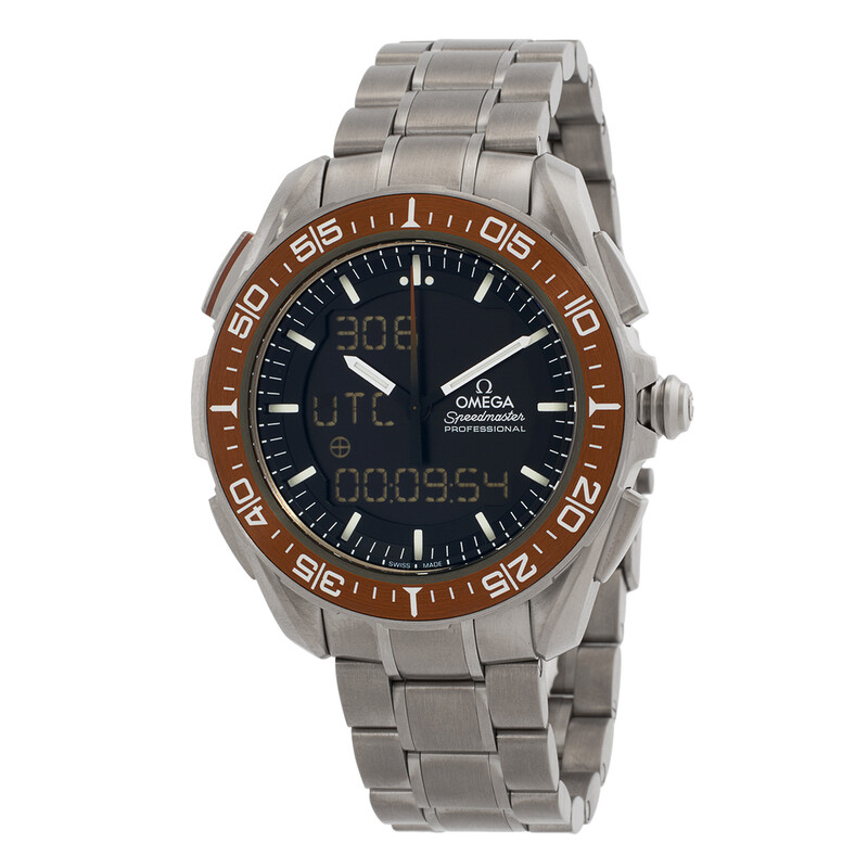 Omega Speedmaster Perpetual Quartz Analog-Digital Black Dial Men's
