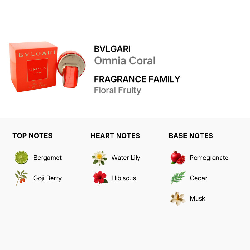 Bvlgari Omnia Coral / Bvlgari EDT Spray 2.2 oz (w) 783320442506