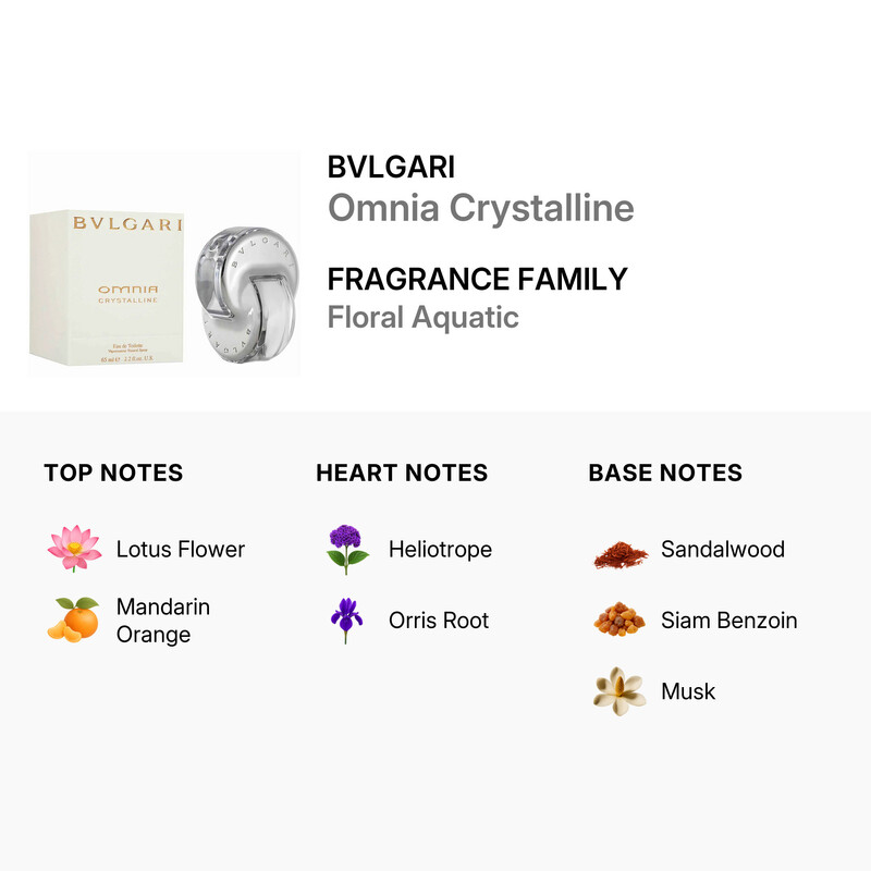 Bvlgari Omnia Crystalline / Bvlgari EDT Spray 2.2 oz (w