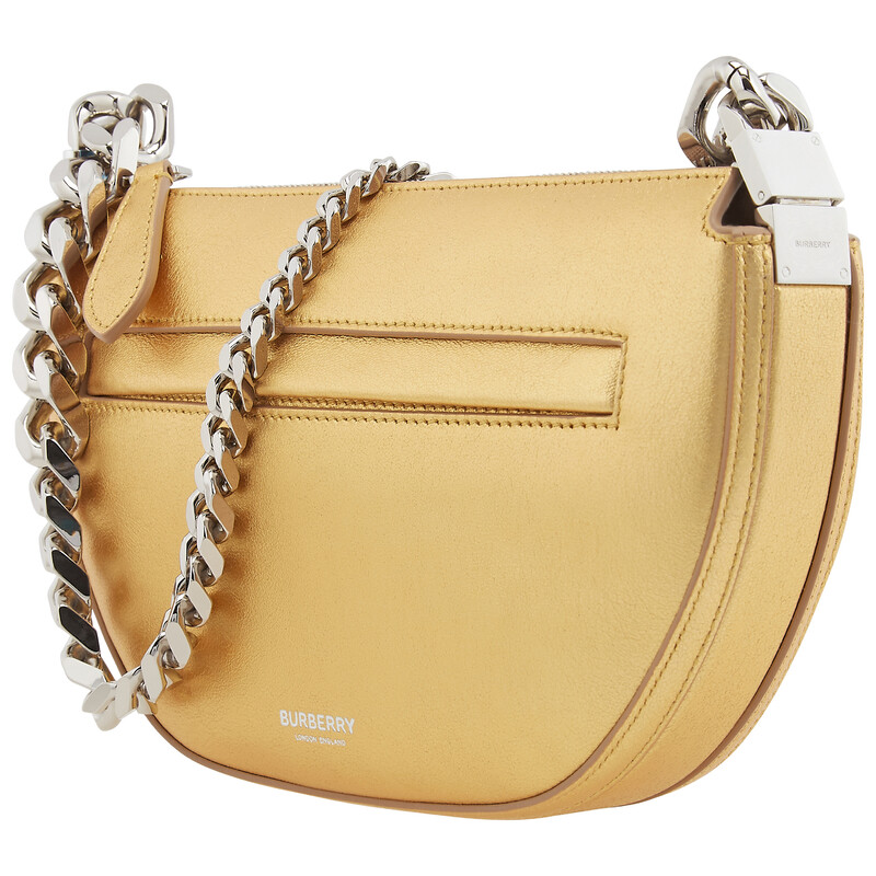 Burberry Open Box - Burberry Ladies Gold Olympia Mini Metallic