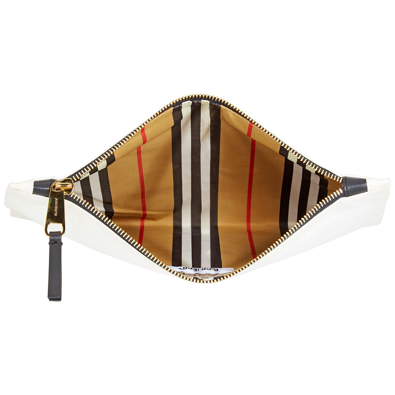 Burberry Open Box - Burberry Medium Kingdom Print Cotton Pouch In