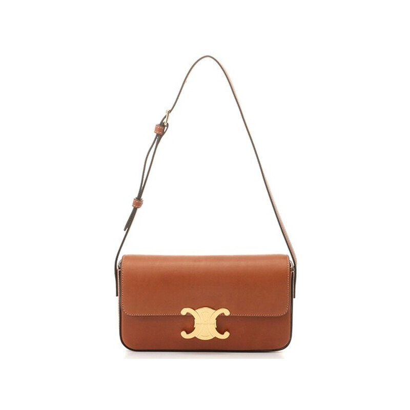 CELINE バッグ LARGE TRIOMPHE BEADS BASKET IN SISAL AND CALFSKIN - NATURAL