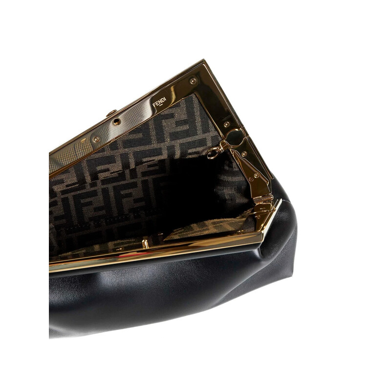 Fendi Open Box - Fendi First Midi Nappa Leather Clutch 8BP137-ABVE