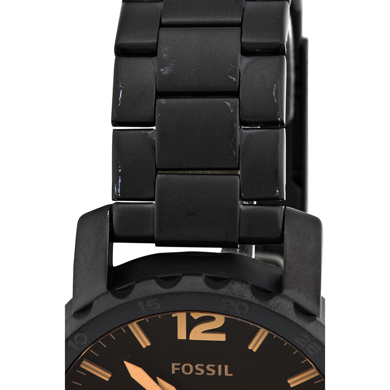 Jr1356 Fossil Open Box - Fossil Nate Chronograph Black Ion-plated Men's Watch ...
