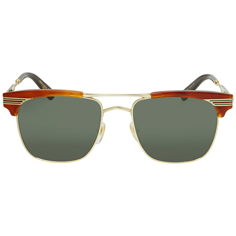 Gucci Open Box - Gucci Green Square Sunglasses GG0287S-004 52 GG0287S ...
