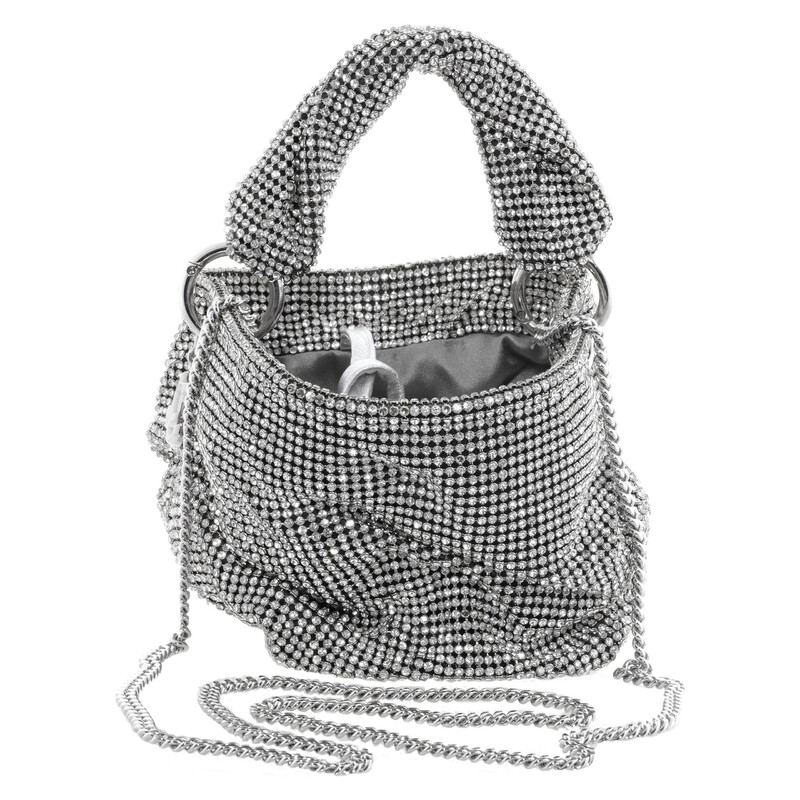 Jimmy Choo Open Box - Jimmy Choo Bonny Silver Crystal-Embellished