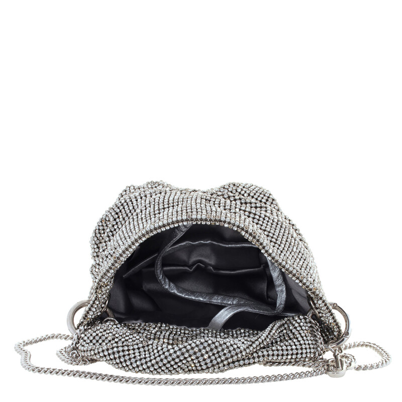 Jimmy Choo Open Box - Jimmy Choo Bonny Silver Crystal-Embellished