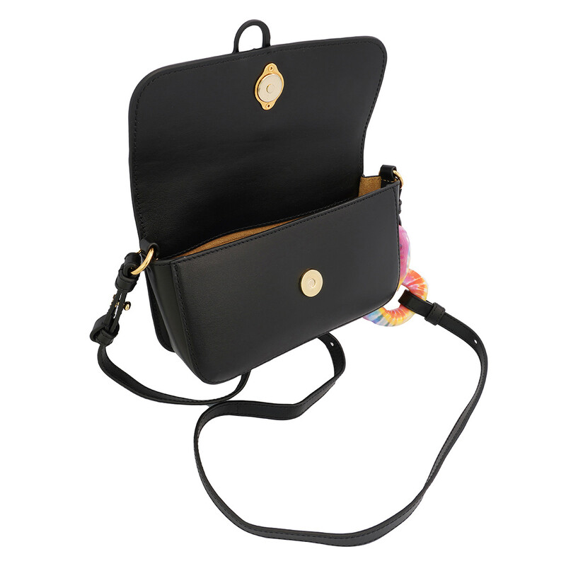 JW ANDERSON アンカーロゴ ミニショルダーバッグ ブラック レザー JW Anderson Open Box - Jw Anderson Ladies Black Anchor Chain Top